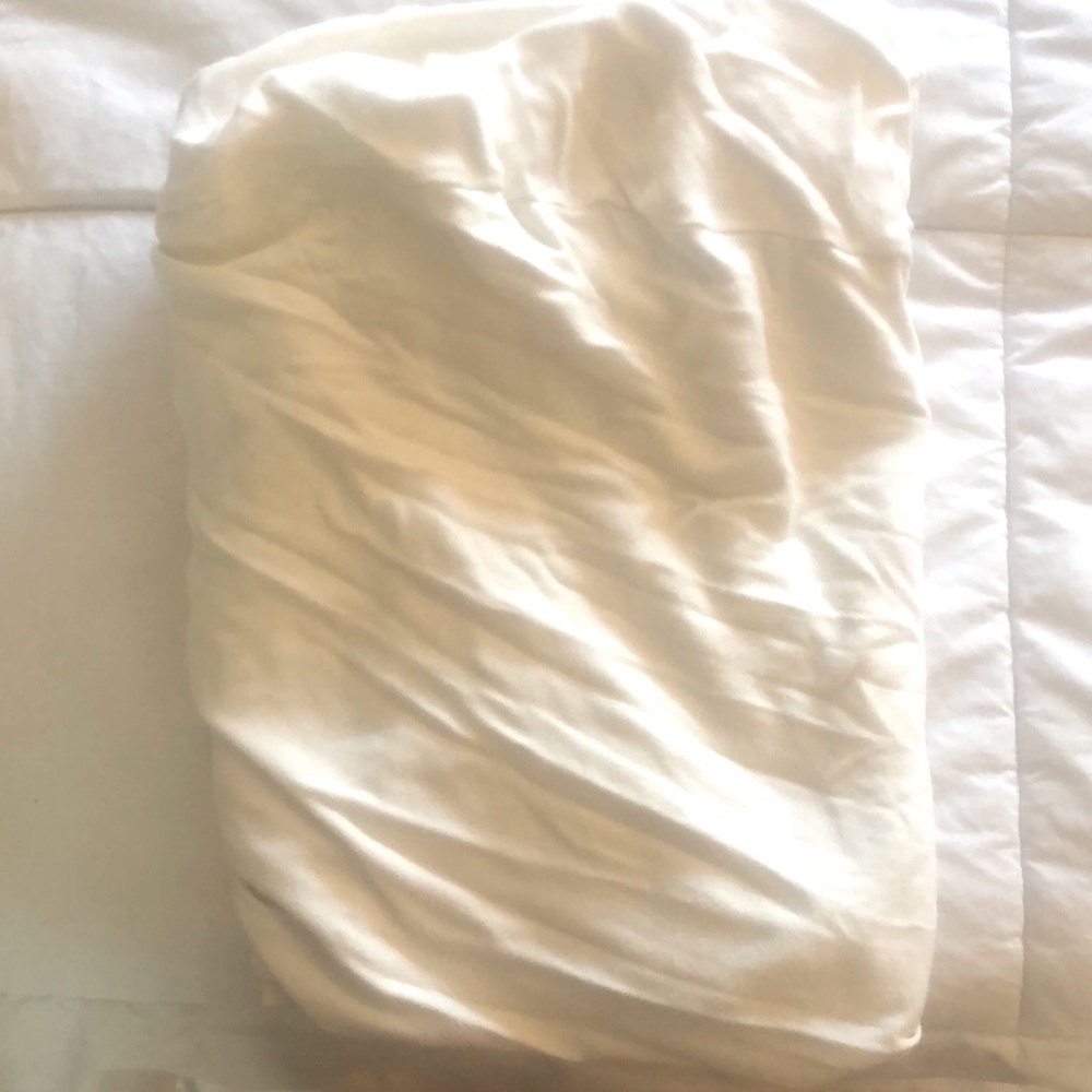 Organic cotton crib sheet